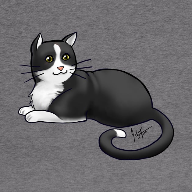 Cat - American Shorthair - Tuxedo by Jen's Dogs Custom Gifts and Designs